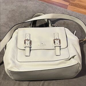 Kate Spade Light Grey Leather Satchel Kate Spade Raquelle Allen Street Satchel